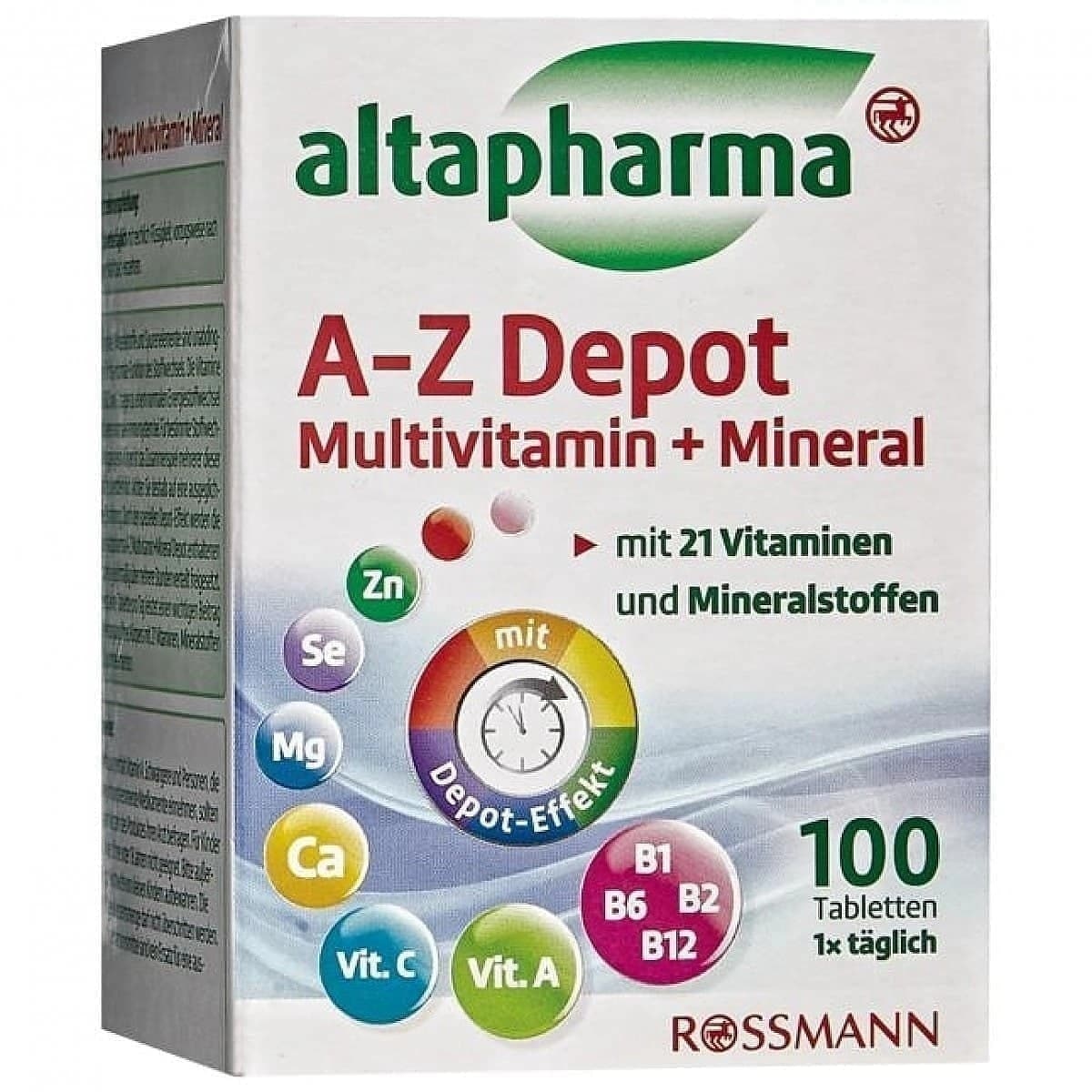 قرص مولتی ویتامین A-Z آلتافارما ۱۰۰ عددی آلمان